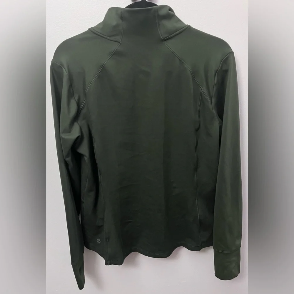 All in Motion Men's Olive Windbreaker Jacket - Picture 2 of 3